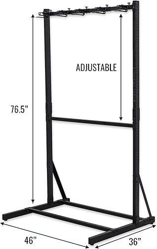 Miniatura 3 de Estante de almacenamiento de esquí independiente de triángulo verde azulado para garaje, 10 soportes de pie para esquiar y poste, resistente,
