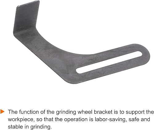 Miniatura 9 de HARFINGTON Juego de 2 piezas de herramientas para amoladora de banco, soporte de acero al carbono de 9.84 pulgadas, con tornillo para amoladora de