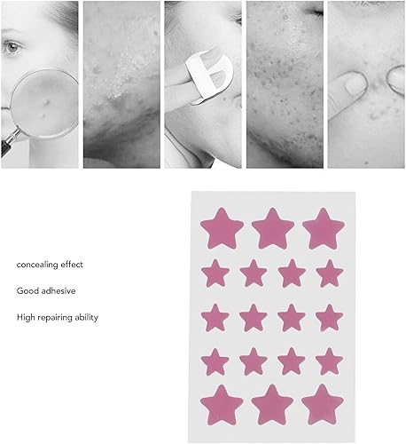 Miniatura 2 de LIULDASHUN 18 Sheet Hydrocolloid Pimple Patch, Cartoon Star Shape, Waterproof Acne Cover Stickers for Facial Skin Treatment, Portable Spot Healing