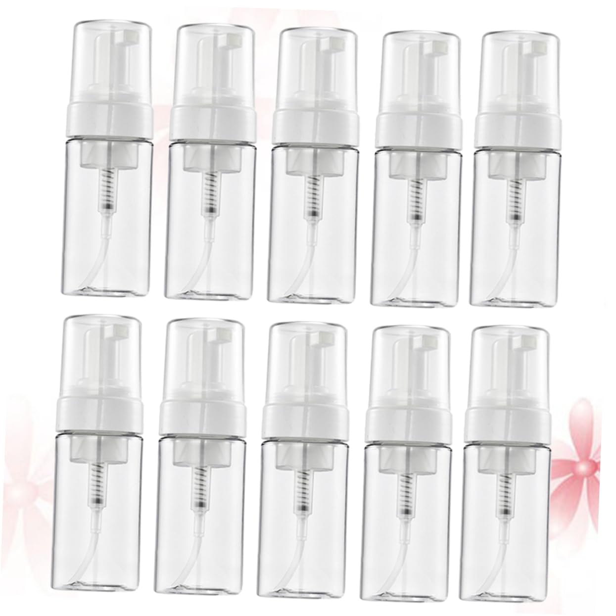 Anneome 10 Pezzi Contenitori Foamer 100ml in Plastica, Bottiglie da Viaggio Ricaricabili per Shampoo e Bagnoschiuma, Borsa Palestra