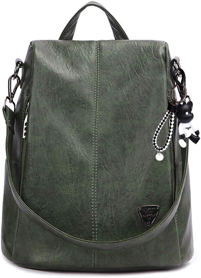 BUKESIYI Donna Borsa Zaino Elegante Zainetto Borse a Tracolla Zaini Antifurto Zainetti 2024 PU Pelle IT78134 Verde