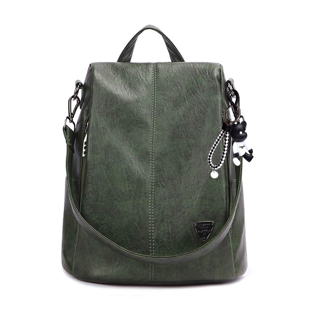 BUKESIYI Donna Borsa Zaino Elegante Zainetto Borse a Tracolla Zaini Antifurto Zainetti 2024 PU Pelle IT78134 Verde