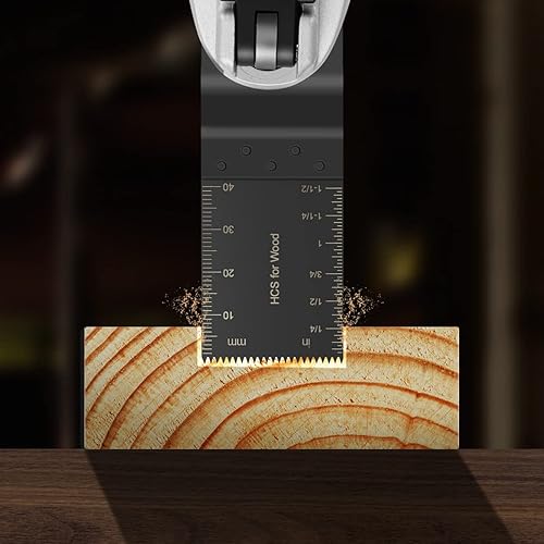 Miniatura 6 de Juego de 30 cuchillas multiherramienta para madera y metal, hojas de sierra oscilantes bimetálicas, kit de cuchillas multiherramientas de liberación