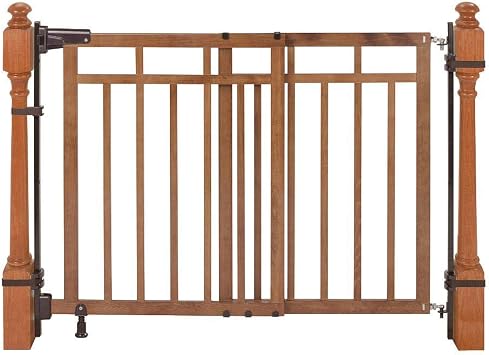 Summer Infant Metal Banister & Stair Safety Pet and Baby Gate,31'-46' Wide,32.5' Tall & Banister to Banister Gate Mounting Kit - Fits Round or Square Banisters, Black