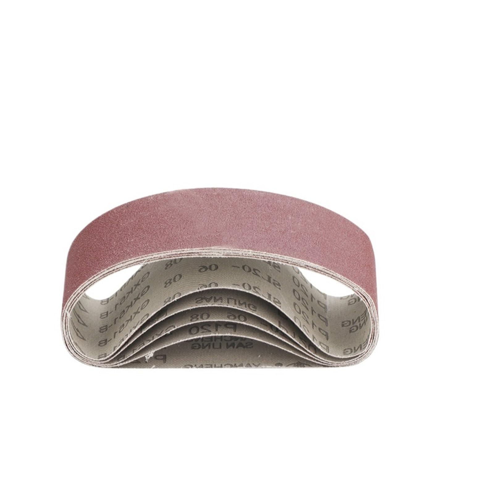 Nastro Abrasivo 5 nastri abrasivi in ​​ossido di alluminio da 65x410 mm, grana 40/60/80/120, for levigare legno, metallo e plastica(5pcs 120 Grit)