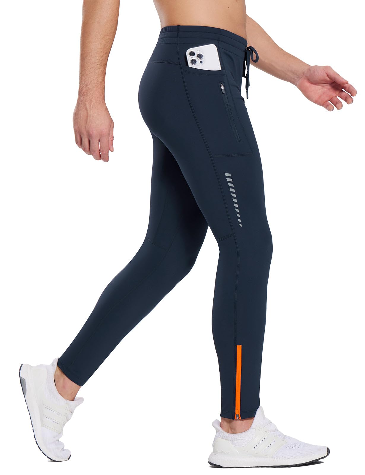 baleaf Men's Thermal Running Tights Fleece Compression Leggings Winter Pants Zipper Pockets Cycling Gear Cold Weather-picture-21