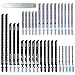 35tlg. Stichsägeblätter Set T-Schaft Gemischte Stichsägeblätter Set für Bosch Dewalt Makita Milwaukee usw. T744D T344D T101B T111C T144D T101AO T118A T101BR für Holz und Schneiden von Metall