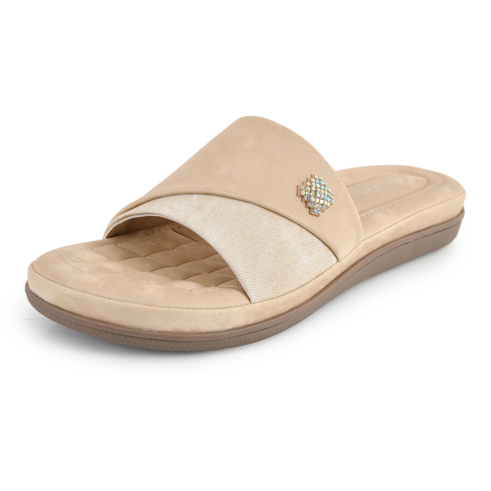 selbro Lightweight & Trendy Flat Sandals For Woman |Extra Soft Slippers For Women |Flat Stylish Chappal For Women SLB-CHD54-picture-50
