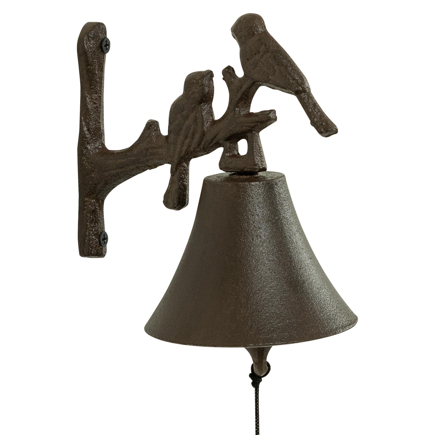 Woodside Cast Iron Door Bell With Bird Design, Classic/Antique/Vintage Style For Front Door And Garden, Decorative & Functional