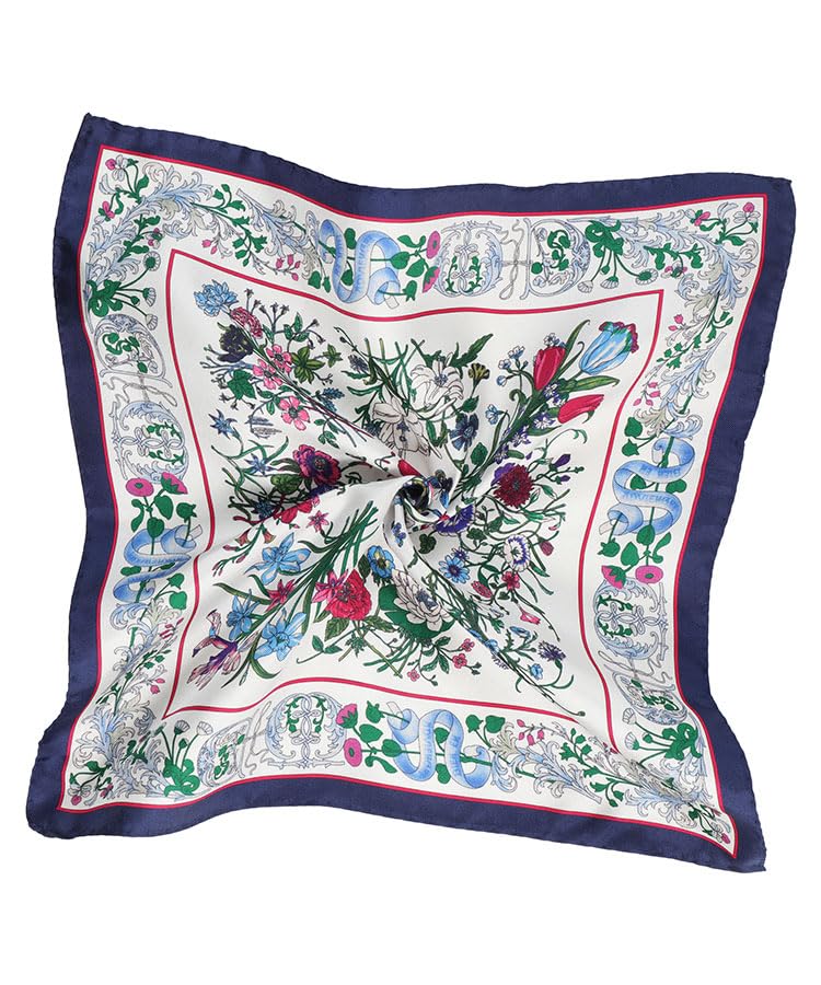 Image of Italian 100% Silk Pocket Square, Premium Small Batch Accessory for Men, 32x32 cm (12.5''x12.5''), One Side Print