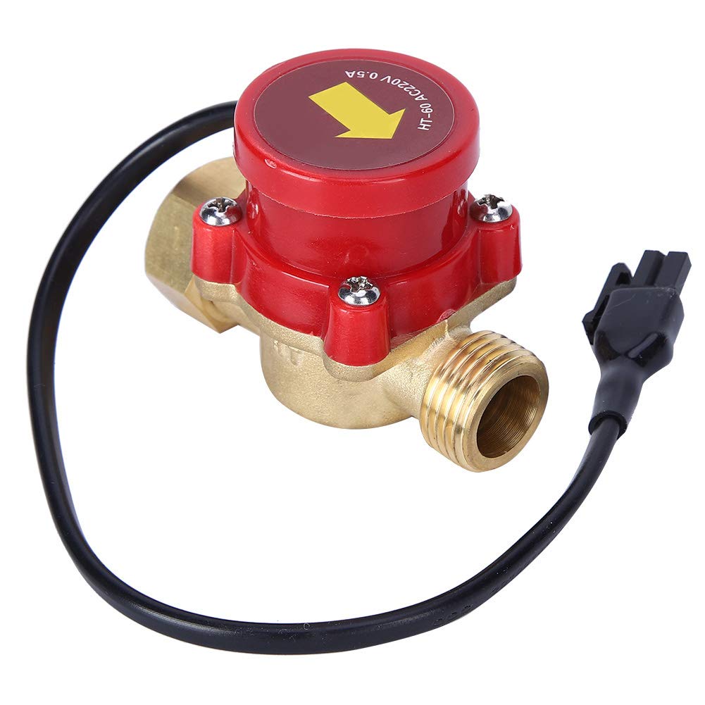Flussometro Acqua, Flussostato, Flussostato della pompa dell'acqua 220V completamente chiuso Corrente d'acqua Contatore Sensore Acqua Flussostato Acqua per il controllo pompa dell'acqua