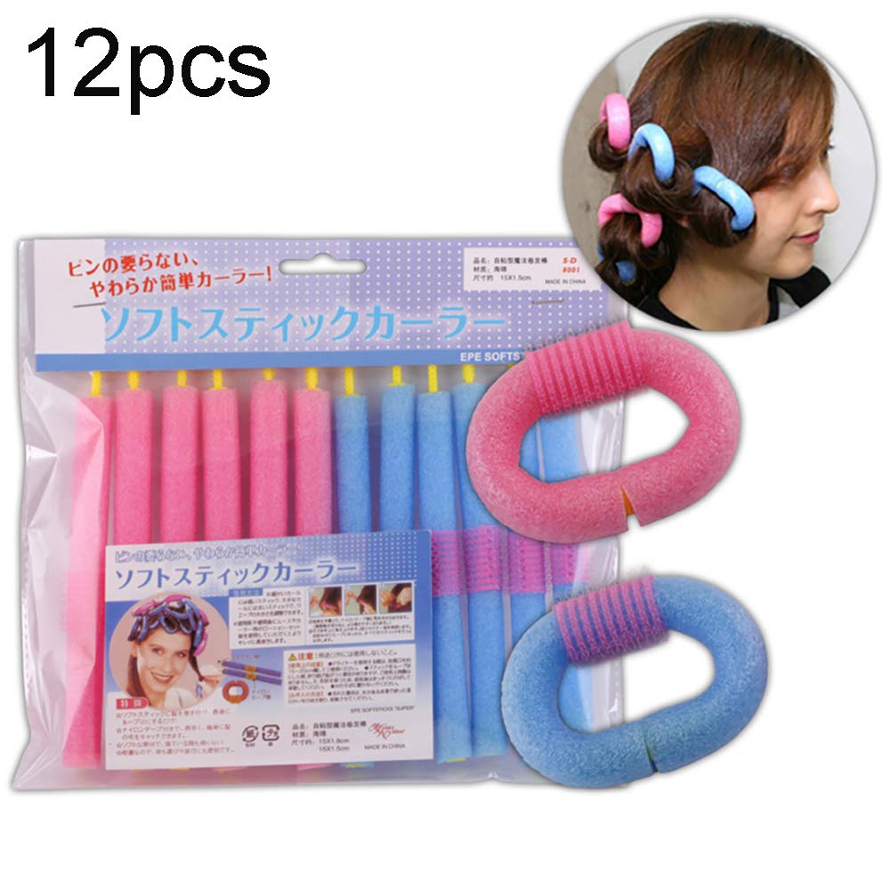 Buy 12pcs/set Soft Foam Hair Curlers Bendy Hair Tool Hair Twist Rollers