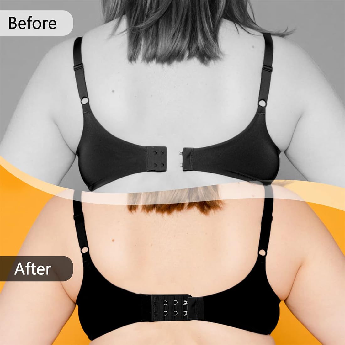 3 Prolunghe Reggiseno A 3 Ganci - Estensori Elastici Per Gravidanza E Comfort, Biancheria Intima Donna - Foto 6