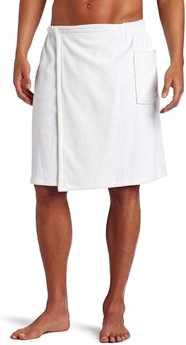 robesale Toalla de algodón de rizo para hombres, tamaño XXL, color blanco