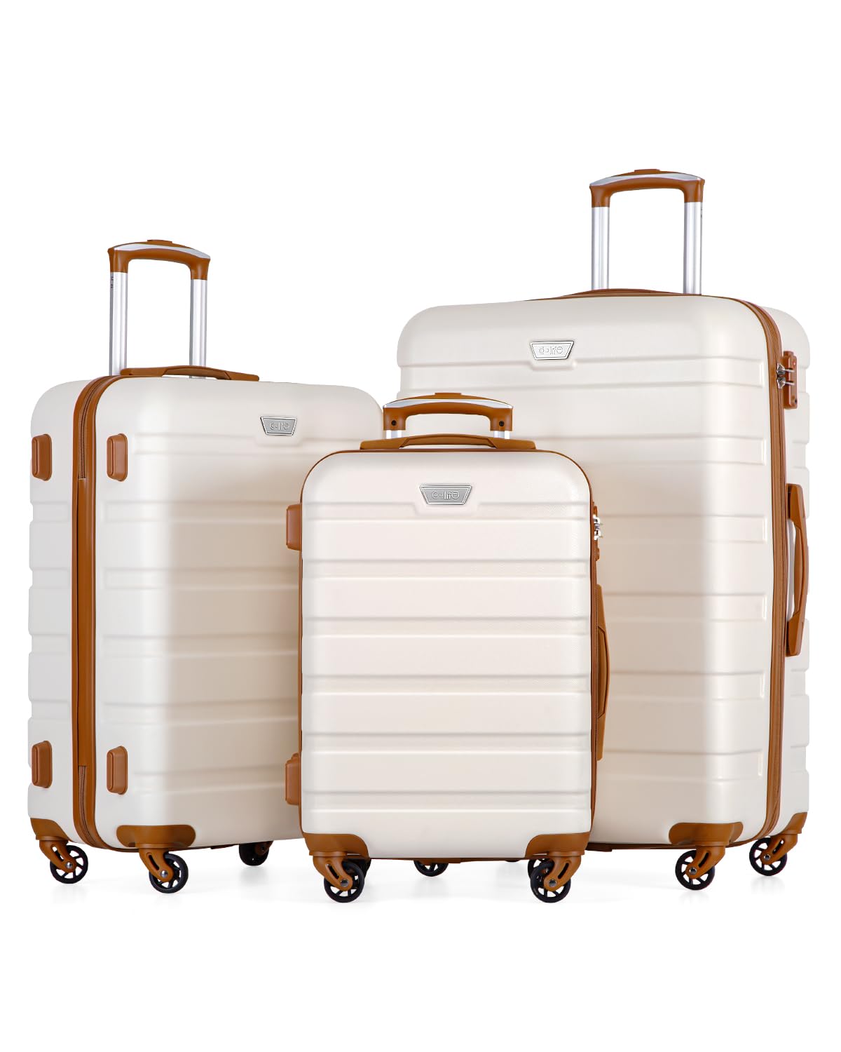 COOLIFE Hartschalen-Koffer Trolley Rollkoffer Reisekoffer ardschale Boardcase Handgepäck mit TSA-Schloss und 4 Rollen