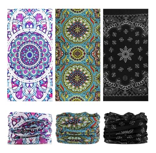 Image of VANCROWN Headband Neck Gaiter Head Wrap Headwear Face Mask Magic Scarf Bandana for Men and Women