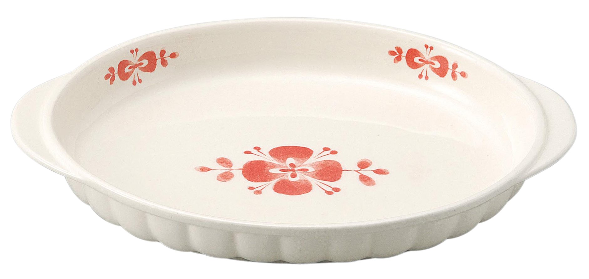 Sanko Banko Ware 14651 Family Gratin, Nordic Red, Oven Safe