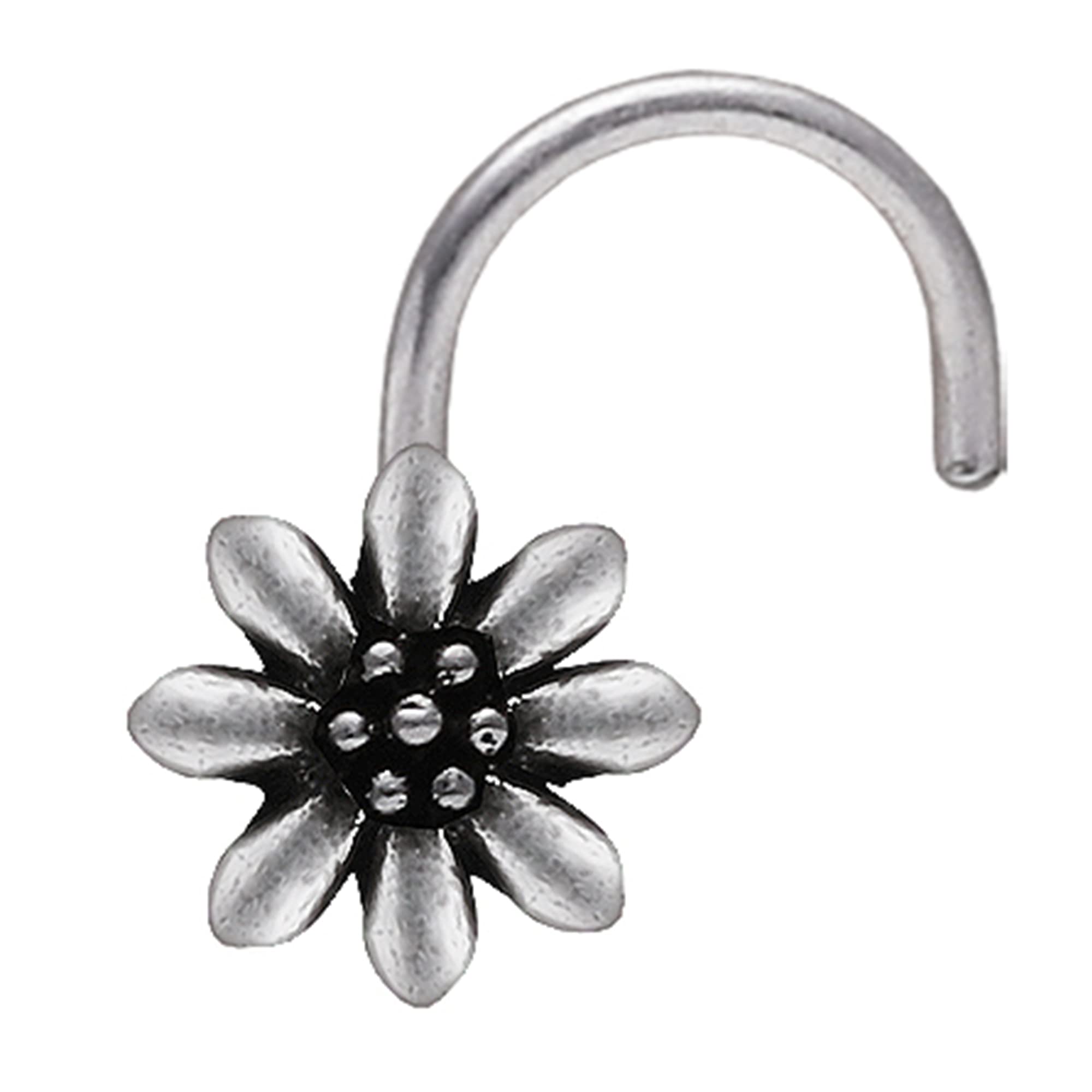 GIVA AVNI 925 Oxidised Oxidised Silver Flower Blossom Nose Pin | Nose Pin for Women & Girls | With Certificate of Authenticity and 925 Stamp | 6 Month Warranty* (B09LMD32ZR) Amazon Price History, Amazon Price Tracker