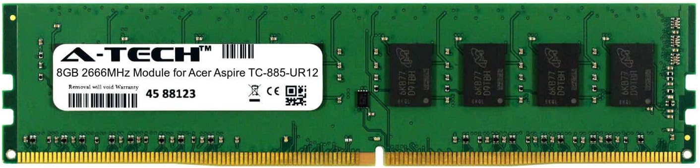 A-Tech 8GB Module for Acer Aspire TC-885-UR12 Desktop & Workstation ...