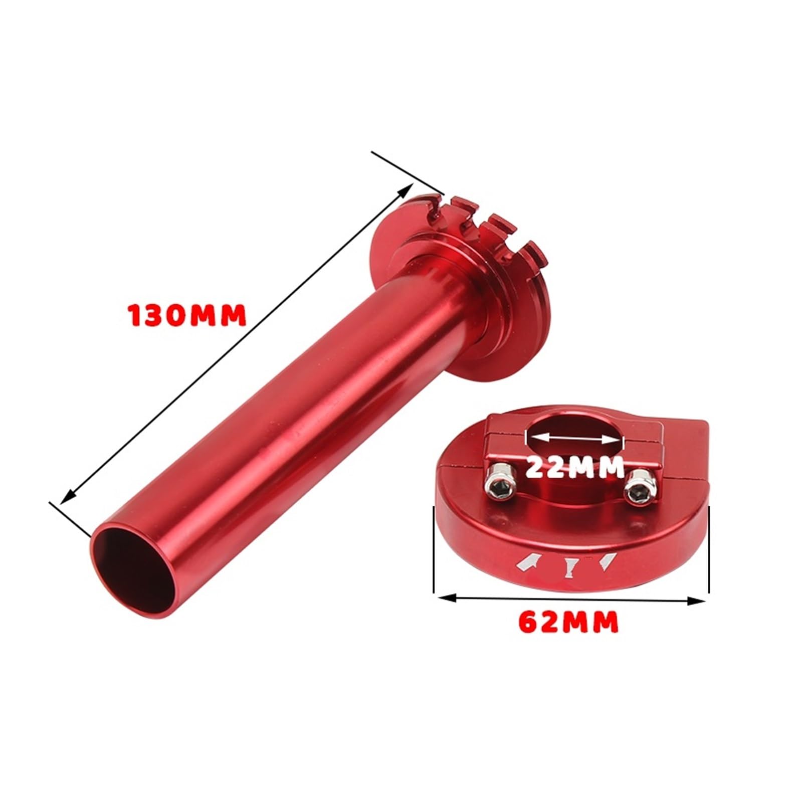 Motorrad Handgriffe Griff Bar Für Motorrad Beschleuniger Gasgriff Griffe 1190mm Kabel 7/8'' Teile Universal(Black Suit)