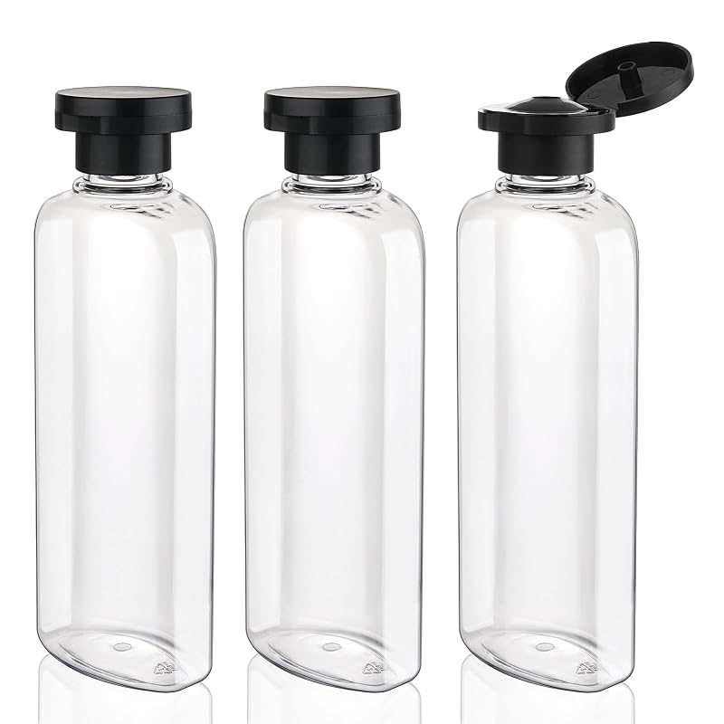 Frascos Recarregáveis de Viagem para Shampoo e Condicionador Wowang, 3 Unidades de 220 mL