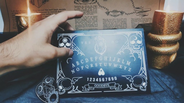 OUIJA blacklブラックメタル TheDarknessUnicorn Ouija Board Game Mini Black Spirit Calling
