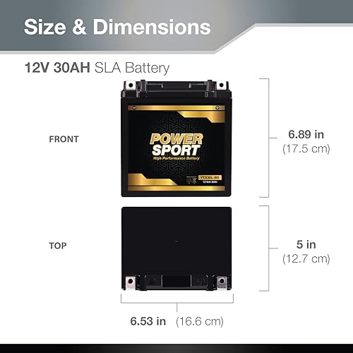 Miniatura 3 de Batería de motocicleta ExpertPower YTX30L-BS, 12V 30Ah, sellada de fábrica, sin mantenimiento, tecnología SLAAGM, 300 CCA, alta tasa de descarga,
