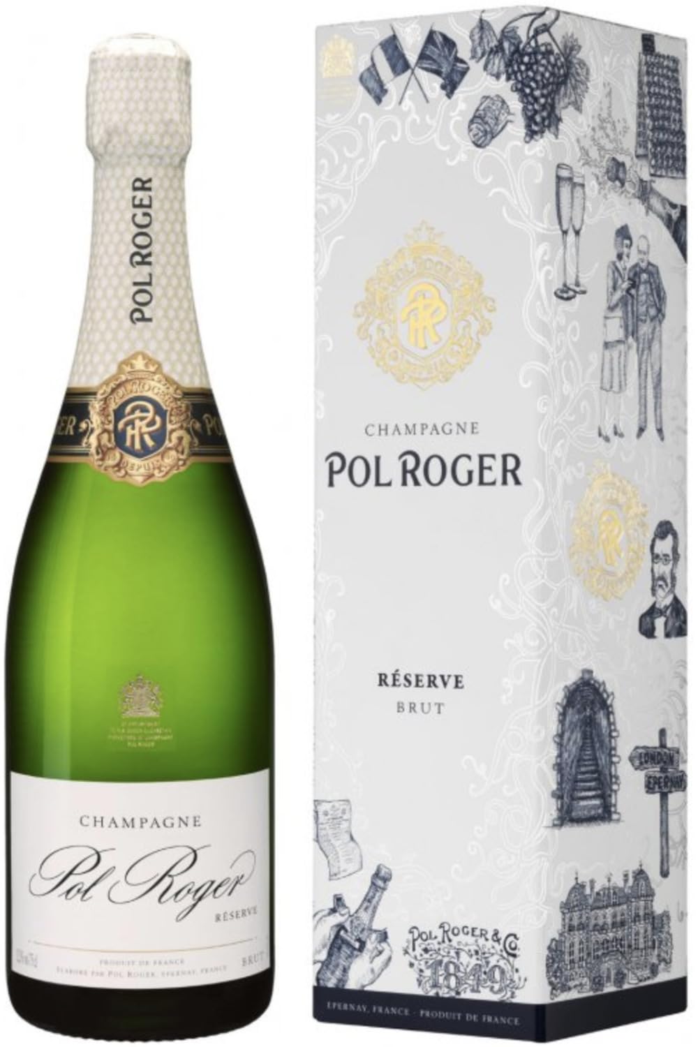 Pol Roger - Champagne Brut Réserve con astuccio - 75 cL