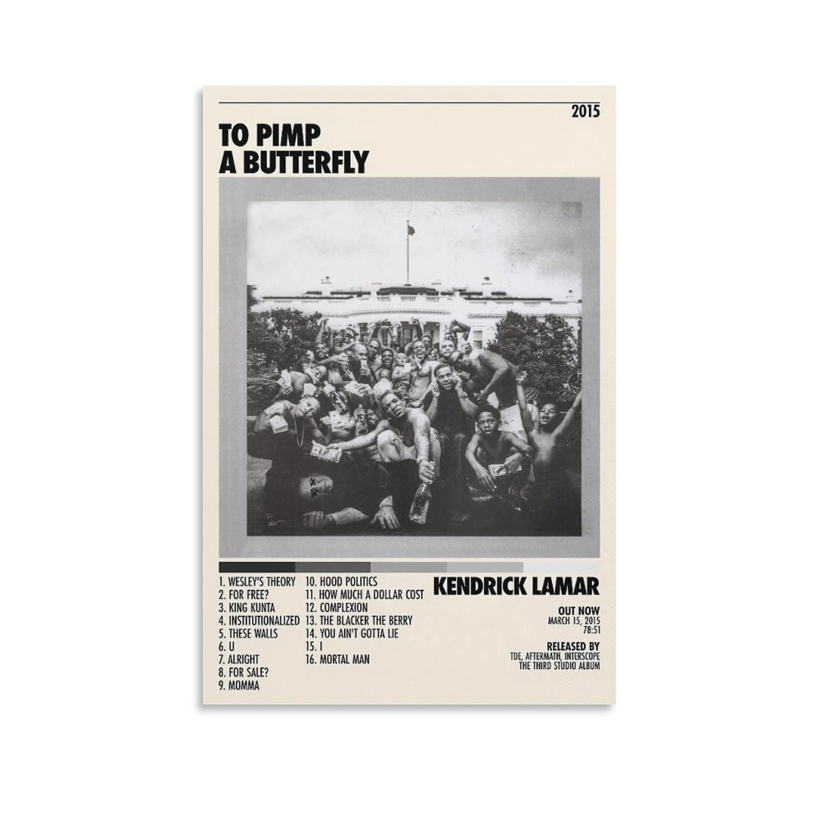 Amazon.com: XINYIN 90s to Pimp A Butterfly Album Kendrick Lamar