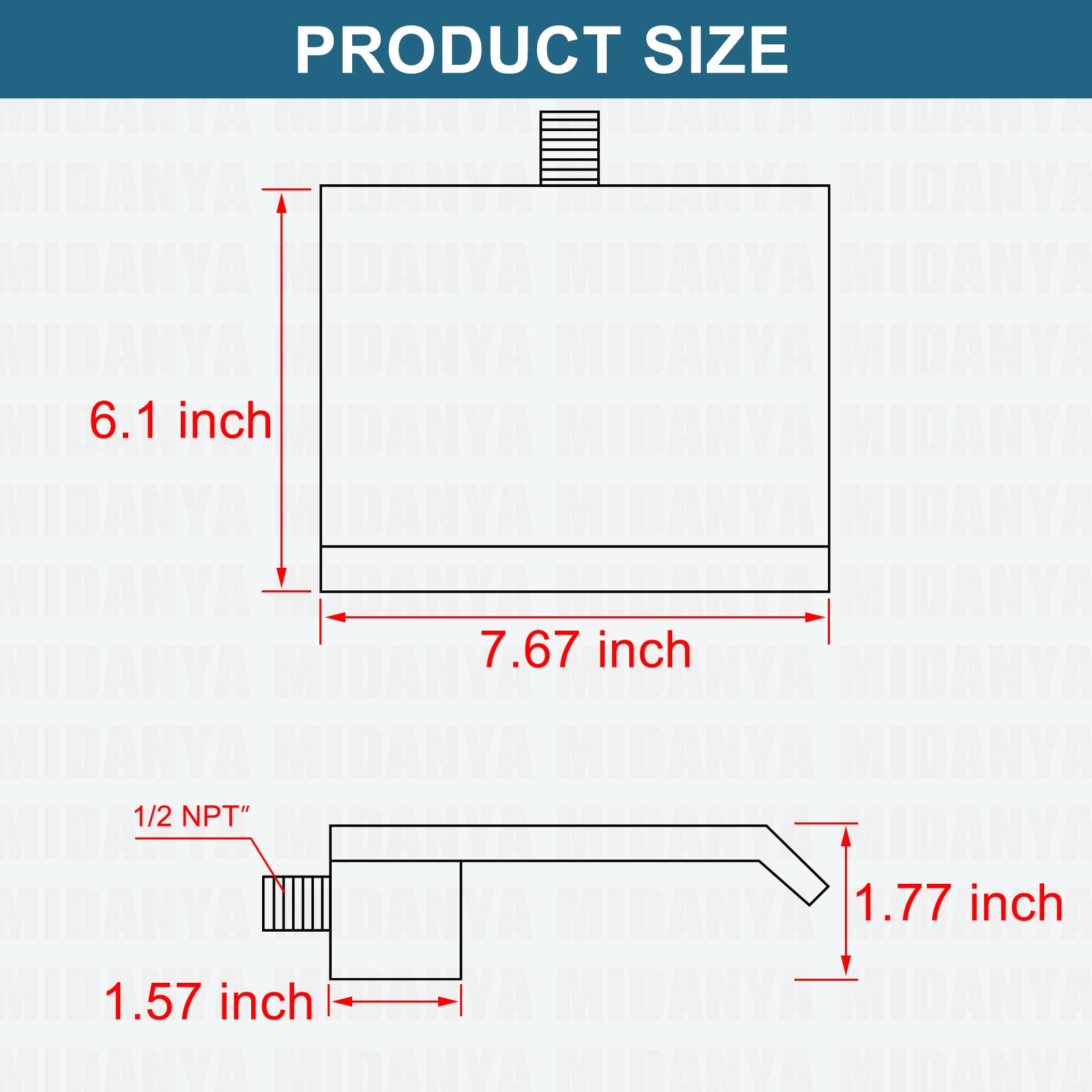Midanya Boquilla de bañera para bañera grifo de ducha boquilla de bañera cromado pulido montaje en pared cascada grifo boquilla de alto flujo relleno bañera spa bañera cascada boquilla para baño