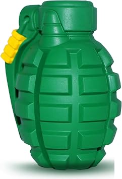 Unique Dog chew Toys for Aggressive chewers Large Breed Indestructible, Life Time Gurantee Ultra Durable Tough Chew Teething Toys for Puppy Medium Dogs Dental Care Ball Green
