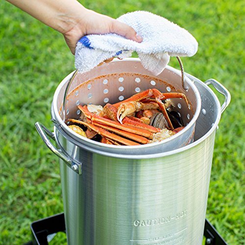 image for Backyard Pro 30 Qt. Deluxe Aluminum Turkey Fryer Kit/Steamer Kit - 55,