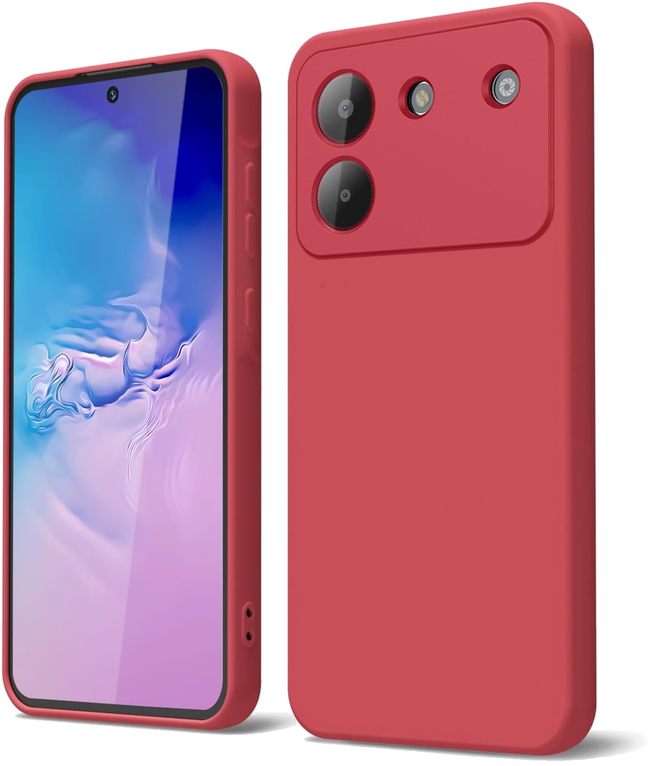 Custodia Morbida In Silicone TPU Per ZTE Blade A54 - 2 Pezzi Ultra Sottile Antigraffio - Camelia
