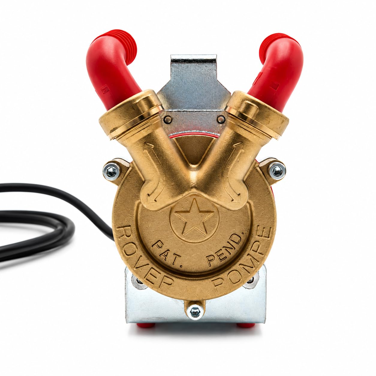Rover Pompe MARINA MINI 20-24V Power Command Pompa samozasysająca 24 V z zaciskami do akumulatora - pompa do wody i oleju napędowego, przepływ 2300 l/h, przyłącze 3/4"