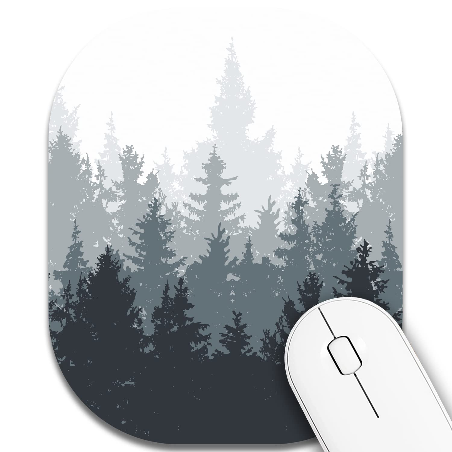 Small Mouse Pad，Mini Mouse Pad 6 x 7 Inch，for Laptop Keyboard Tray Wireless Mouse Home Office Travel，with Non-Slip Rubber Base, Waterproof Mouse Mat，