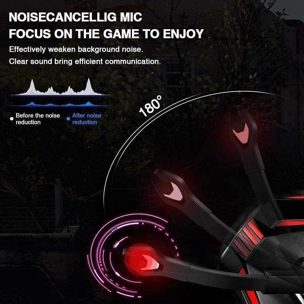 Słuchawki gamingowe z mikrofonem do komputera PC