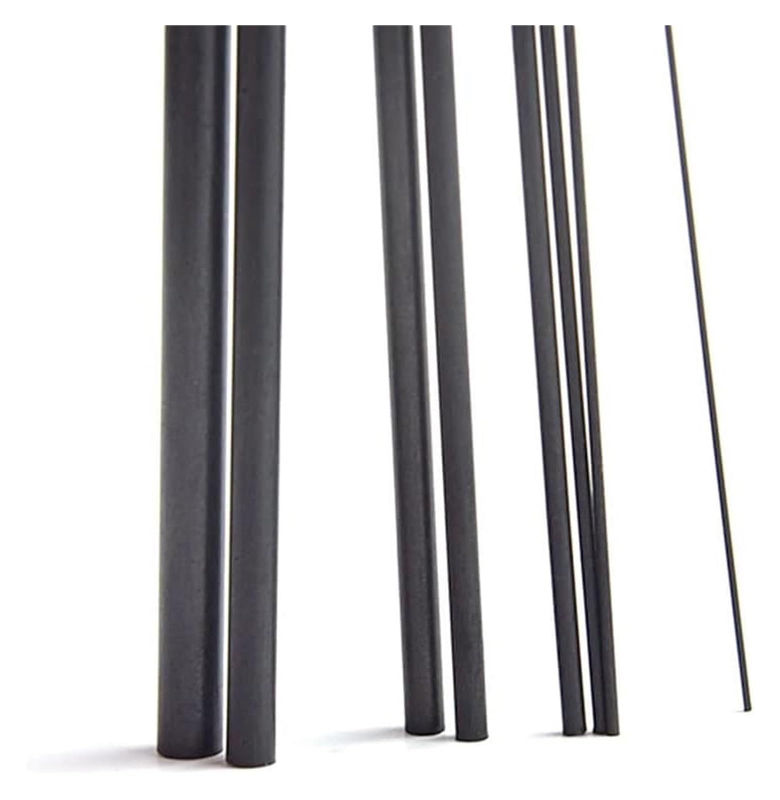 10 Stück Carbonfaserstangen, rund, massive Carbonstangen, 500 mm Länge, zur Befestigung und Verstärkung von Kite-Zelten, Carbonstangen(0.5x500mm) Business, Industry & Science