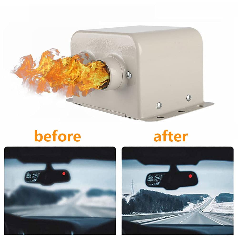Baceyong Verwarmingsventilator voor auto, vrachtwagen, camper, 12 V, 600 W