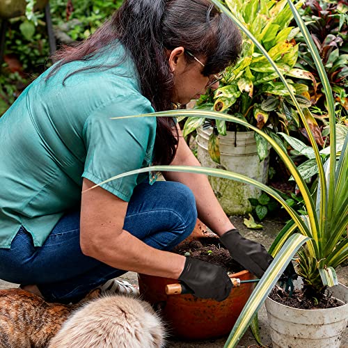 Apq Red Fleece Lined Brown Jersey Gloves 9.5”, Polyester/Cotton Work Gloves 12 Pack, Breathable Gunn Pattern Jersey Garden Gloves 6 Pairs, Washable And Reusable 16 Oz Mechanic Gloves For Men And Women #TOP7