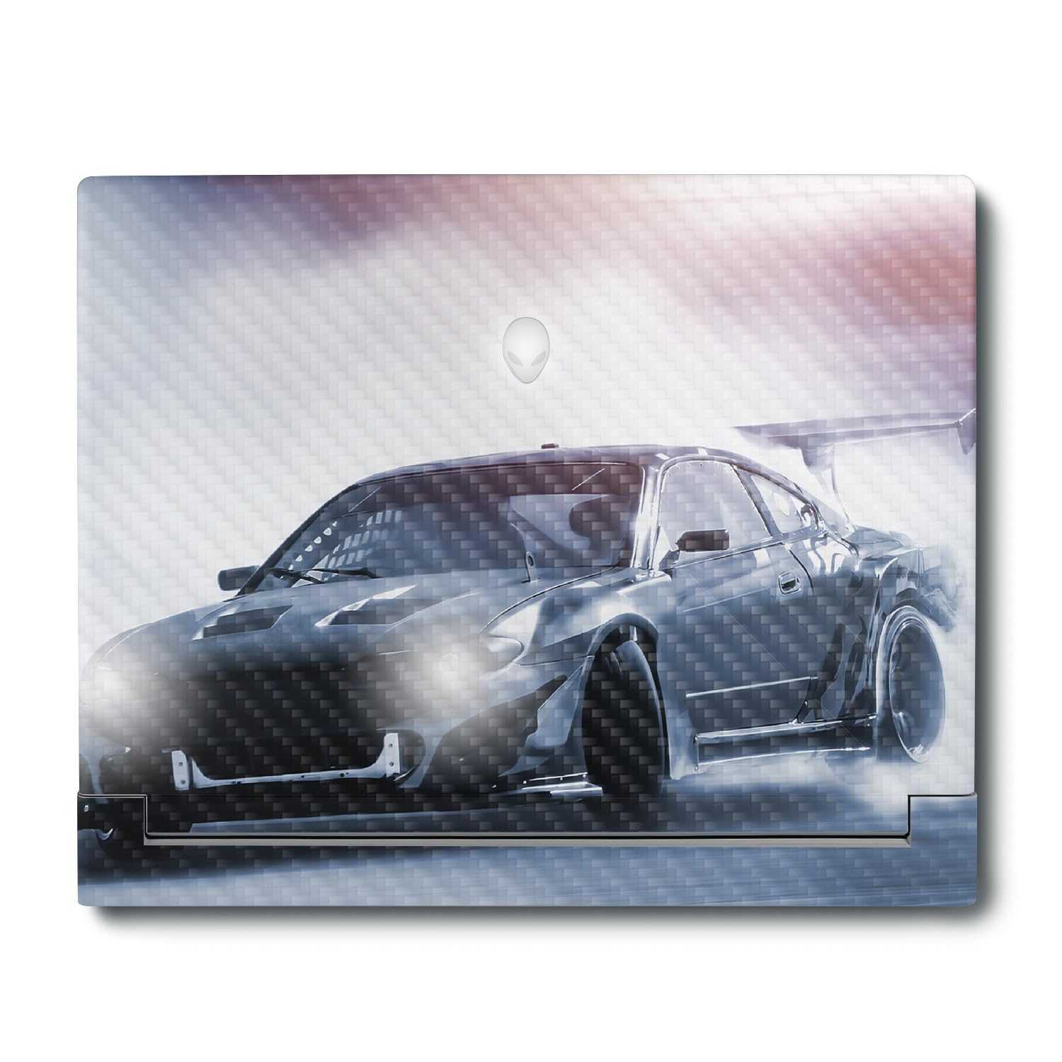 MightySkins Carbon Fiber Skin Compatible with Alienware X16 R1 (2023) Full Wrap Kit - Drift | Protective, Durable Textured Carbon Fiber Finish | Easy to Apply &amp; Change Styles | Made in The USA