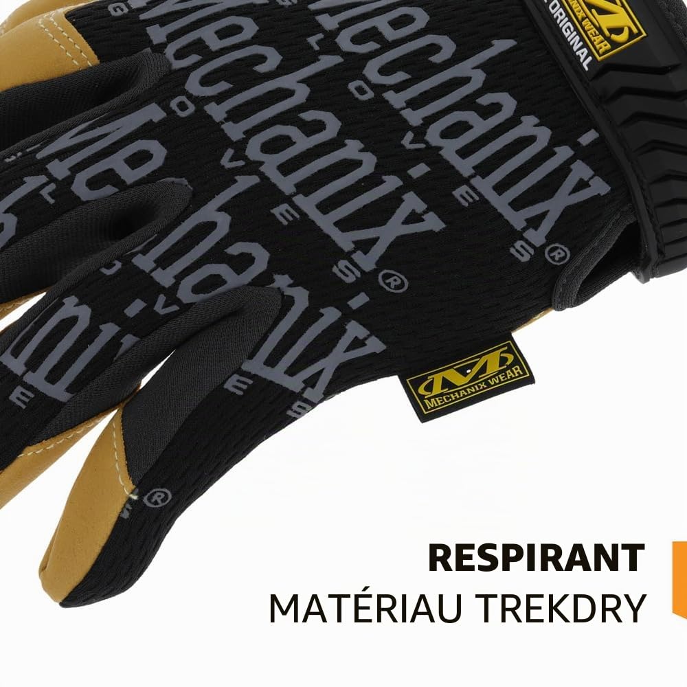 Mechanix Wear - Material4X Original Gants (X-Large, Noir/Marron)