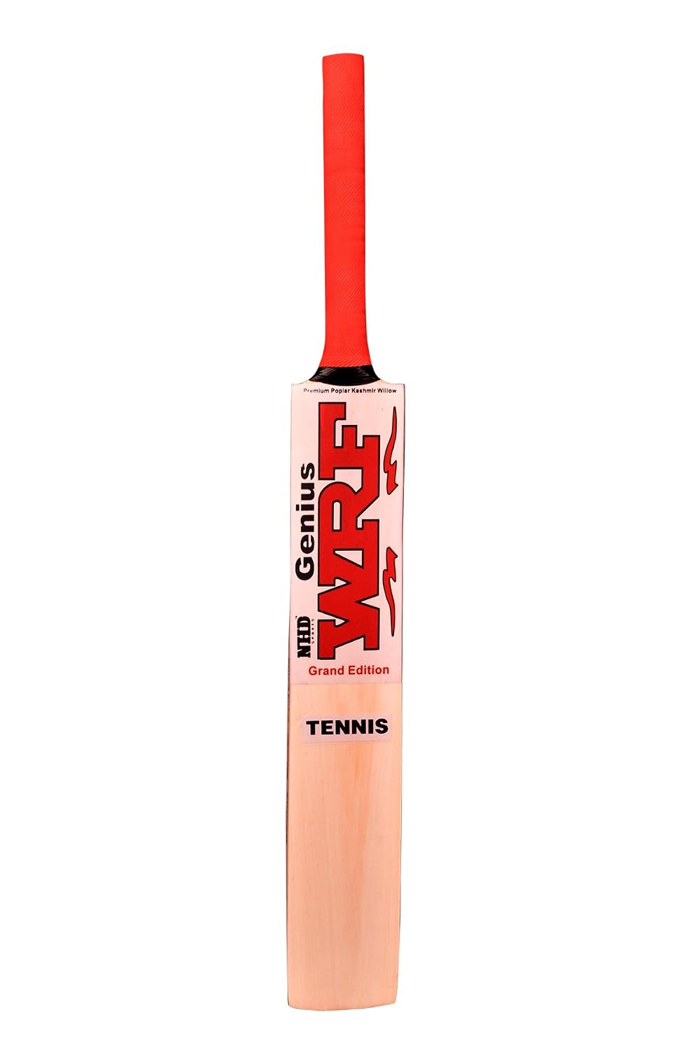 NHD WRF Kashmir Poplar Willow Cricket Bat for Tennis Ball (SH), Tan, Full (CB_PWWRF7)