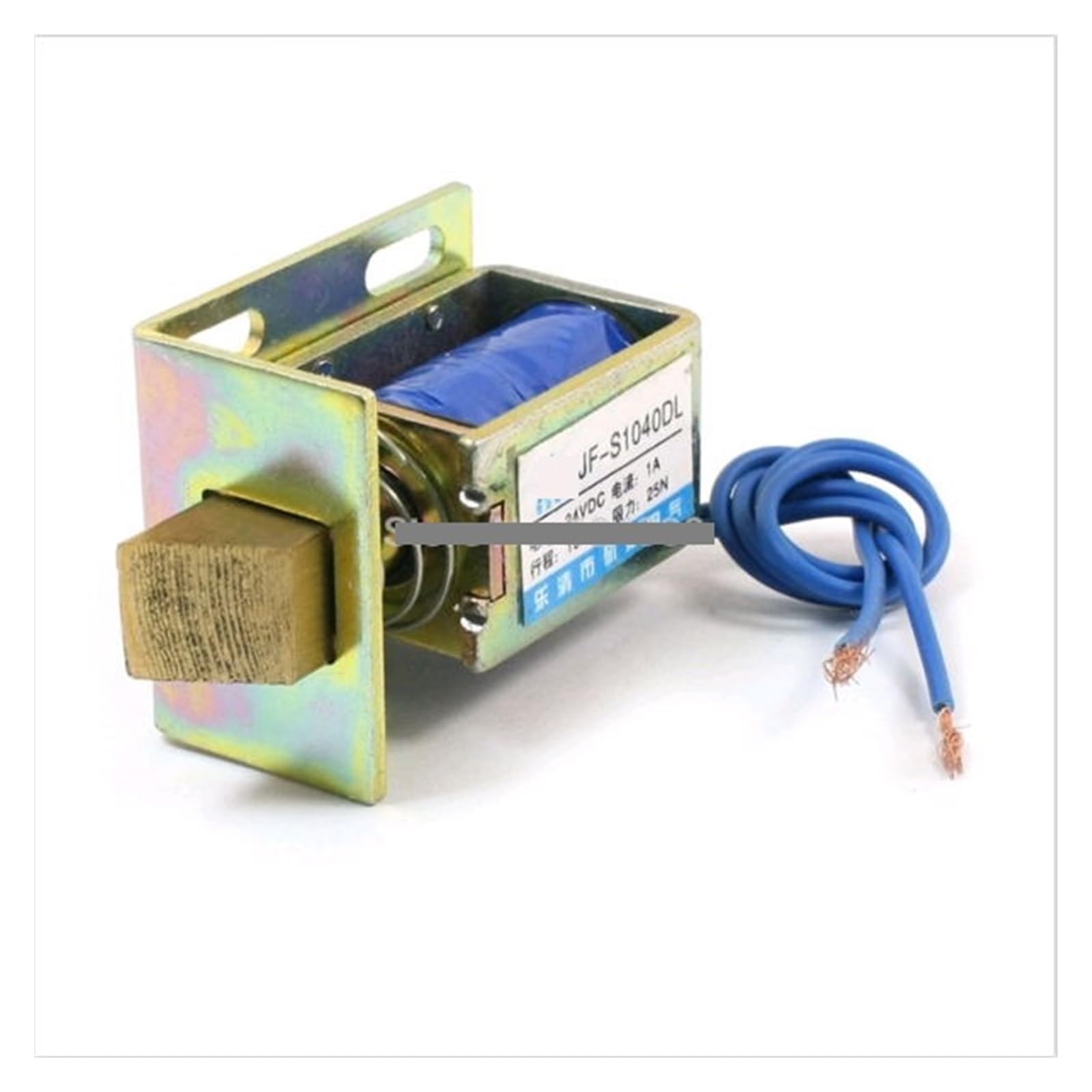 Door Lock Solenoid Electromagnet 12V DC 1A 10mm Stroke 25N 2.5kg 2.5kg Strength Open Frame Type JF-S104DL