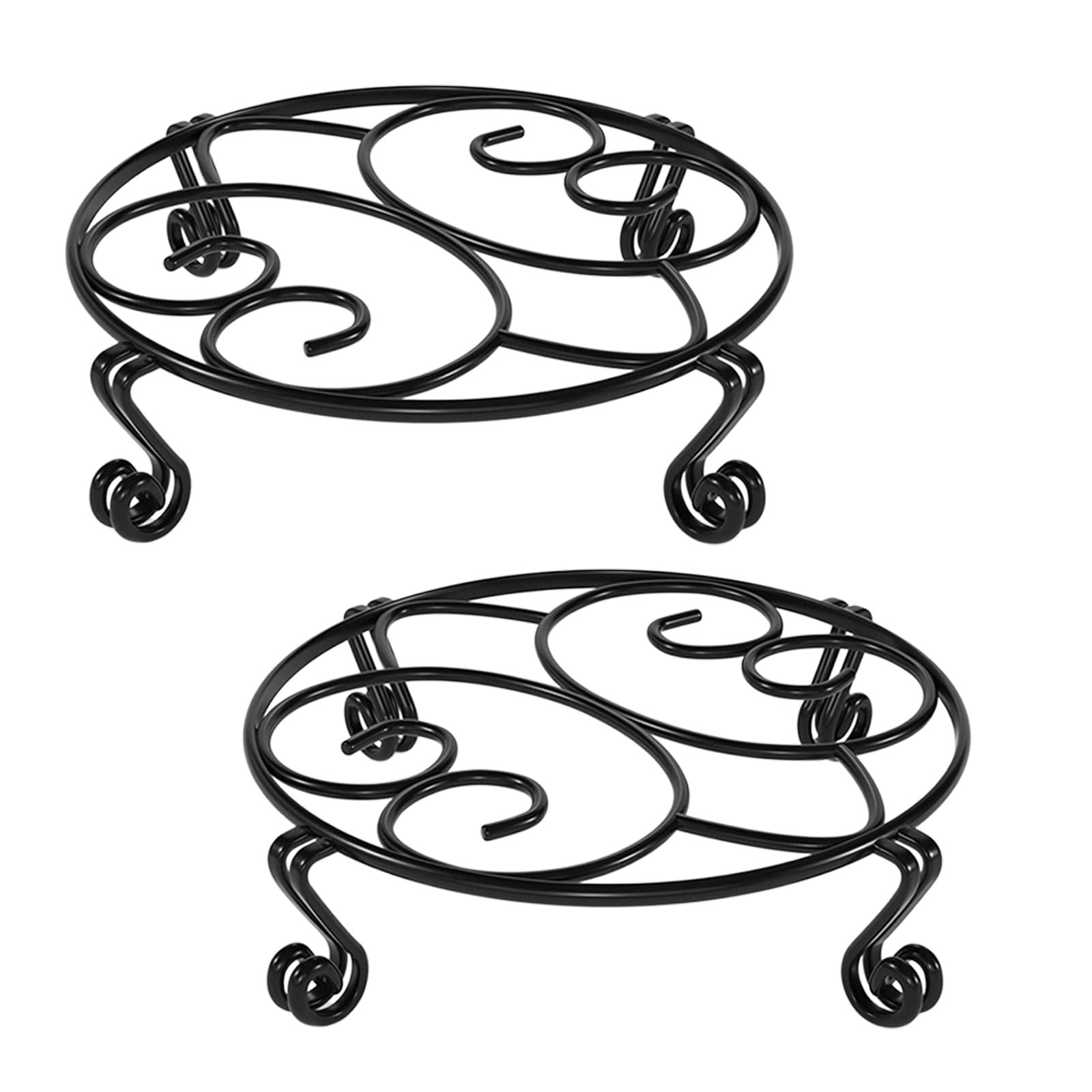 Conteneur de jardin pour en pot avec cadre de fleur résistant l Support métal balcon intérieur