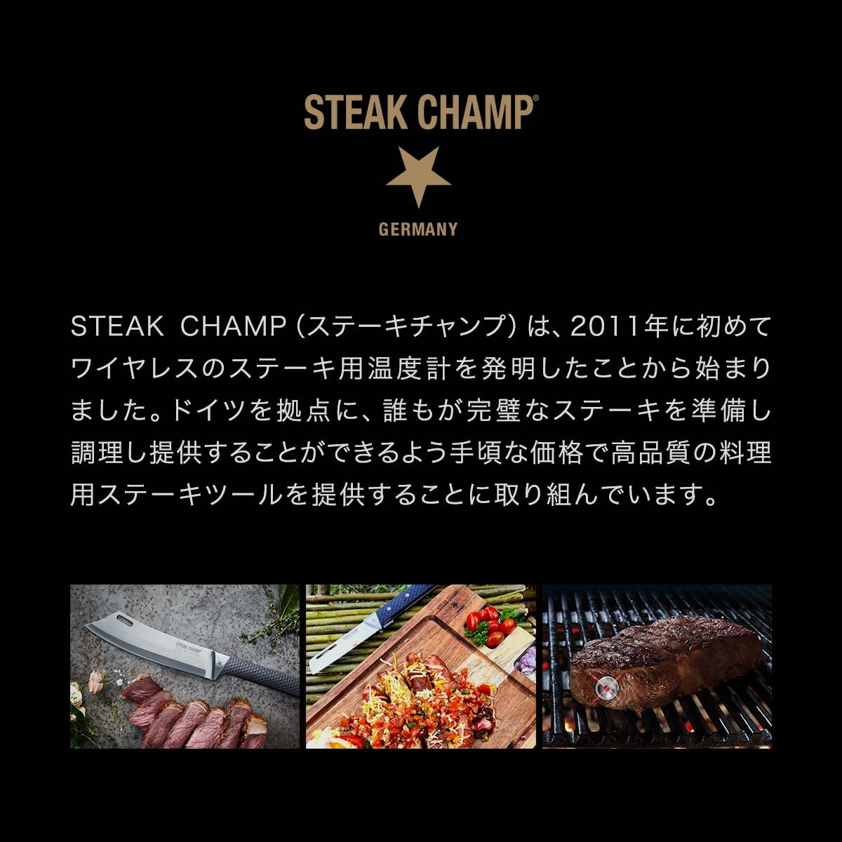 Amazon | STEAK CHAMP ステーキチャンプ シェフズ ナイフ 洋包丁 肉