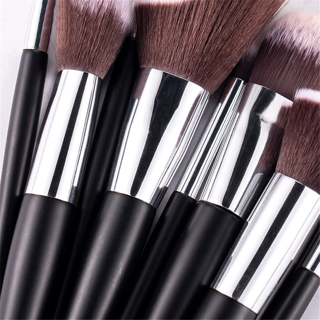 Juego de brochas de Maquillaje, 10 Uds., Base en Polvo, Colorete, Sombra de Ojos, Esponja, Cepillo de Pelo Suave, Herramientas cosméticas