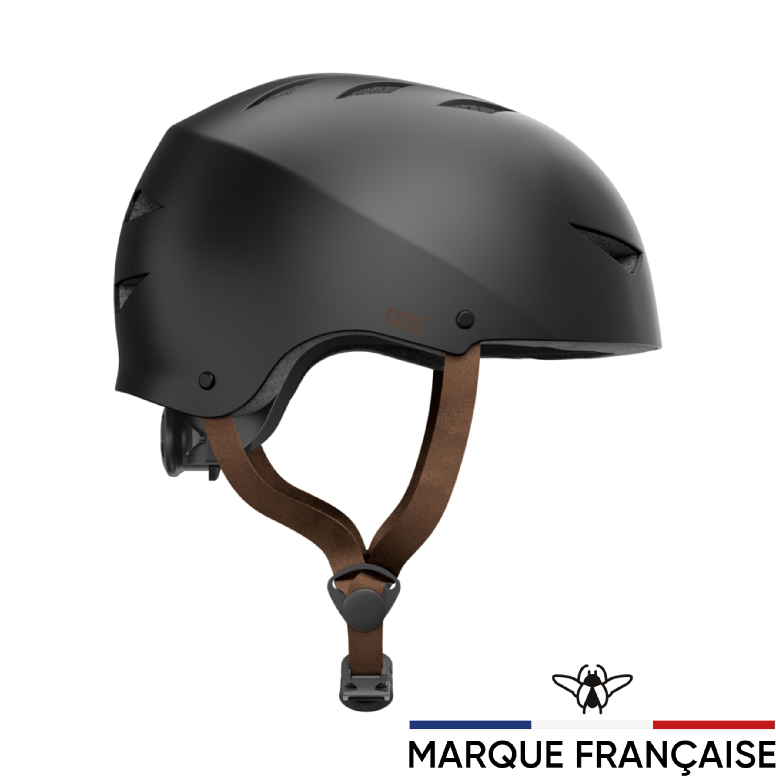 Casque Bol Certifié EPI CASR Classic pour Skate Vélo Trottinette Électrique - Clip de Serrage Ajustable Sangles Nylon