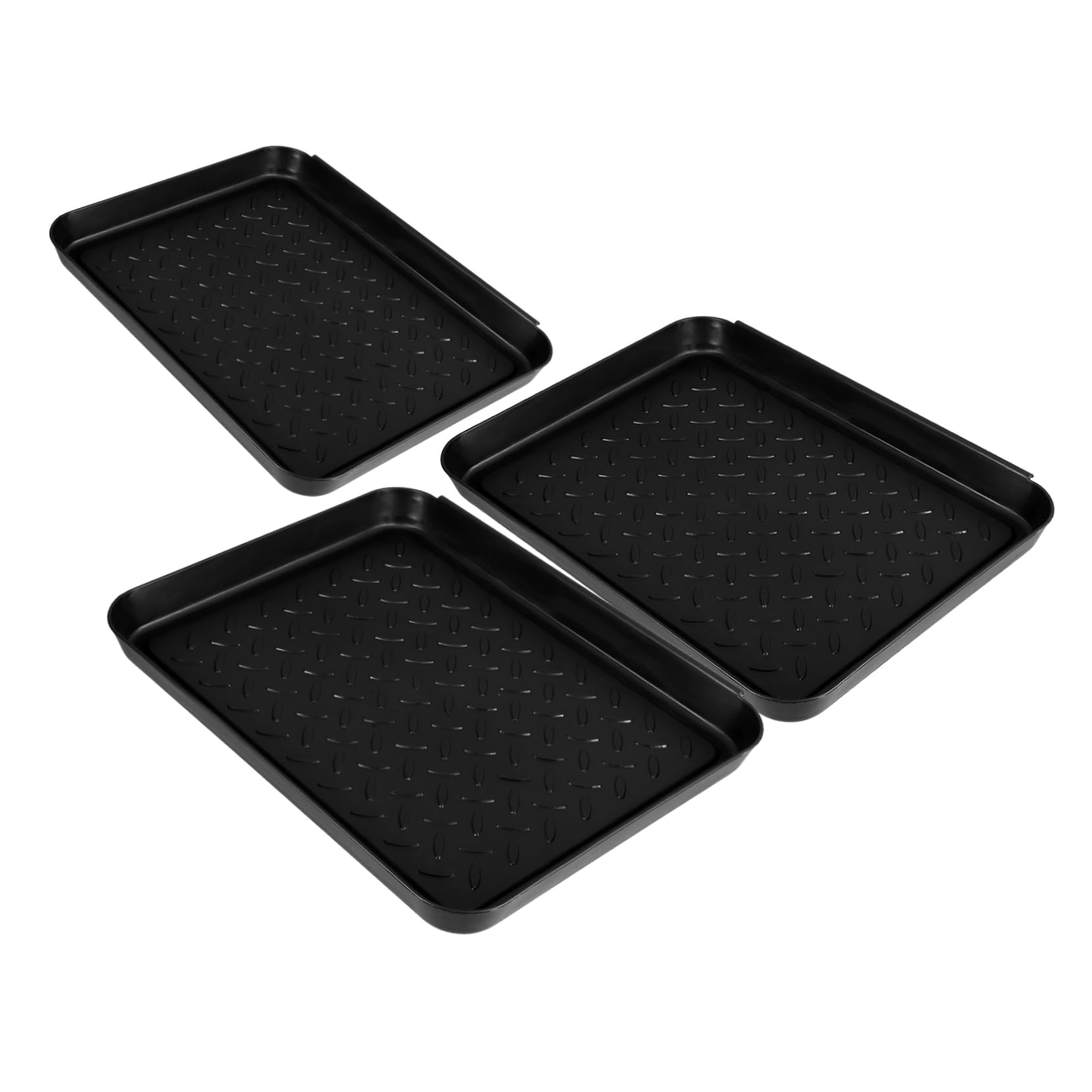 Étagère à chaussures et 3 petits plateaux de rangement d'entrée lavables