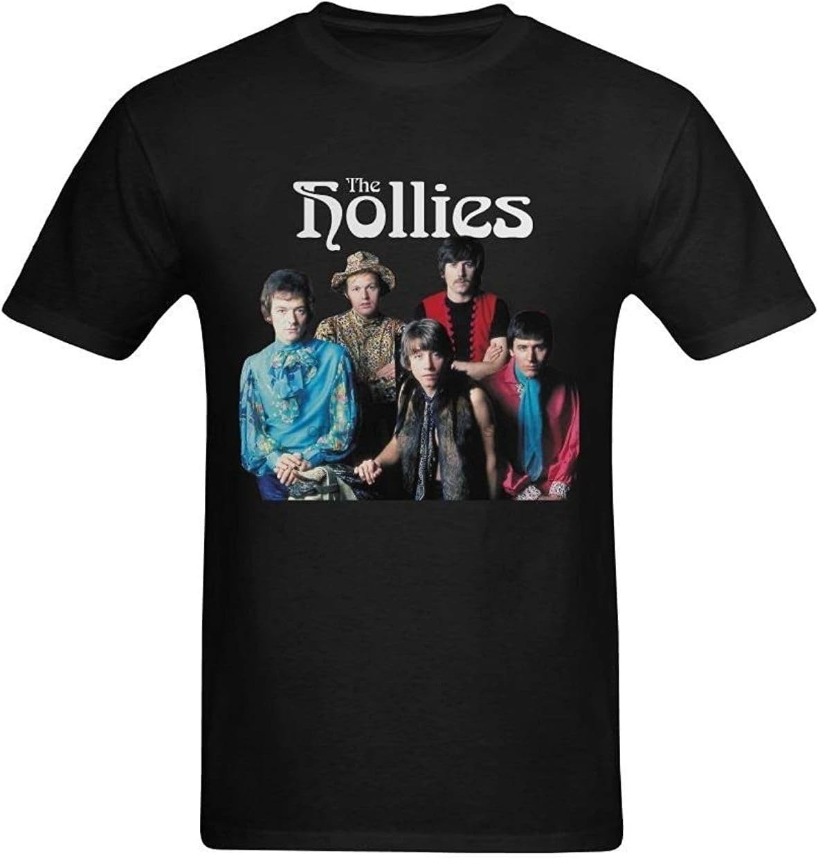 JIPINBartholomew Brand-T-Shirt-Men-2020-Fashion-Round-Neck-ReaGuo-Men-s-The-Hollies-Band-T-shirtSummer