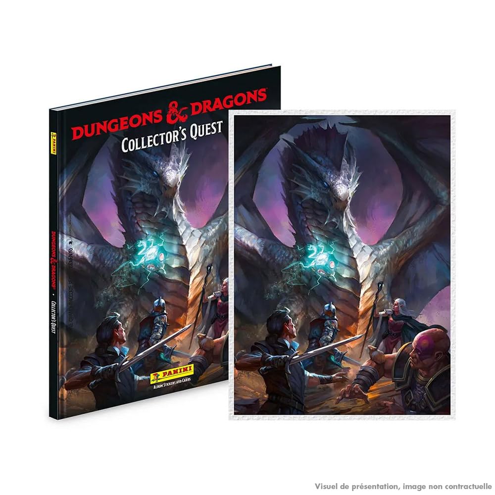 Panini DONJONS & Dragons - Estuche con 1 álbum Duro + 10 Fundas + 1 litografía